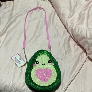Icecream & Shine avocado zip purse with chain strap nwt and perfect